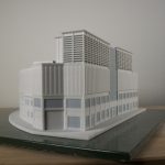 3D geprinte maquette van het nieuwe Primark pand in Tilburg